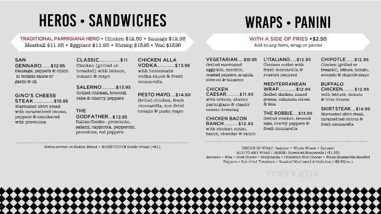 Gino's Parlor - Sandy Hook, CT menu_pic