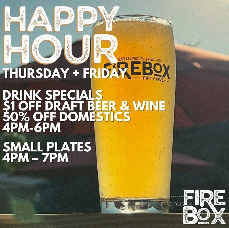 Firebox55 - Martinsburg, WV menu_pic