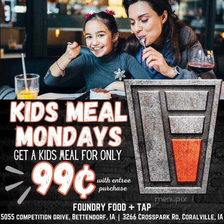 Foundry Food & Tap - Coralville, IA menu_pic