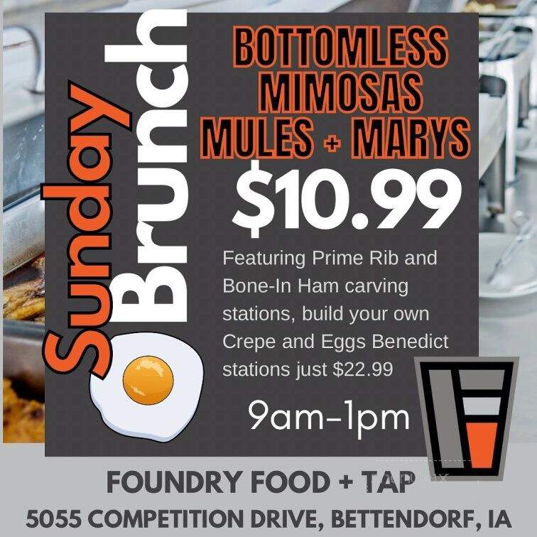 Foundry Food & Tap - Coralville, IA menu_pic