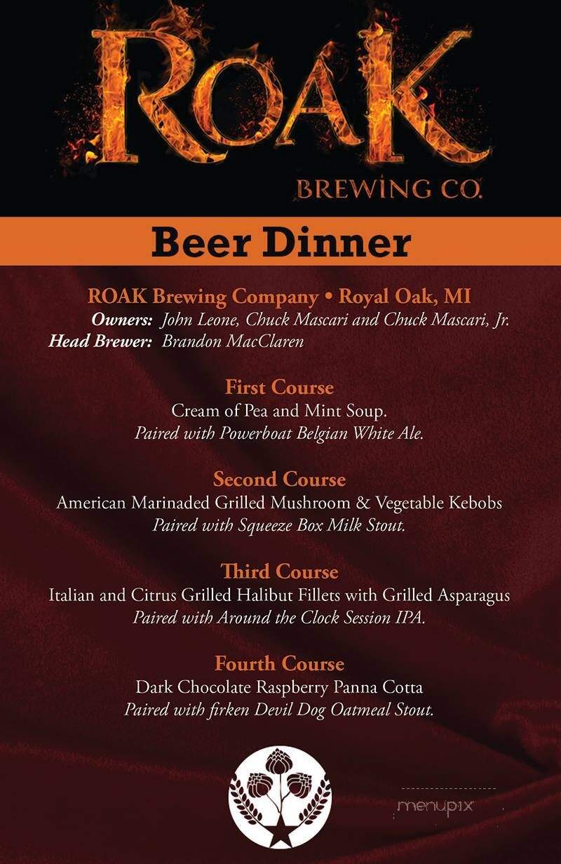 Tavern 101 Restaurant - Bay City, MI menu_pic
