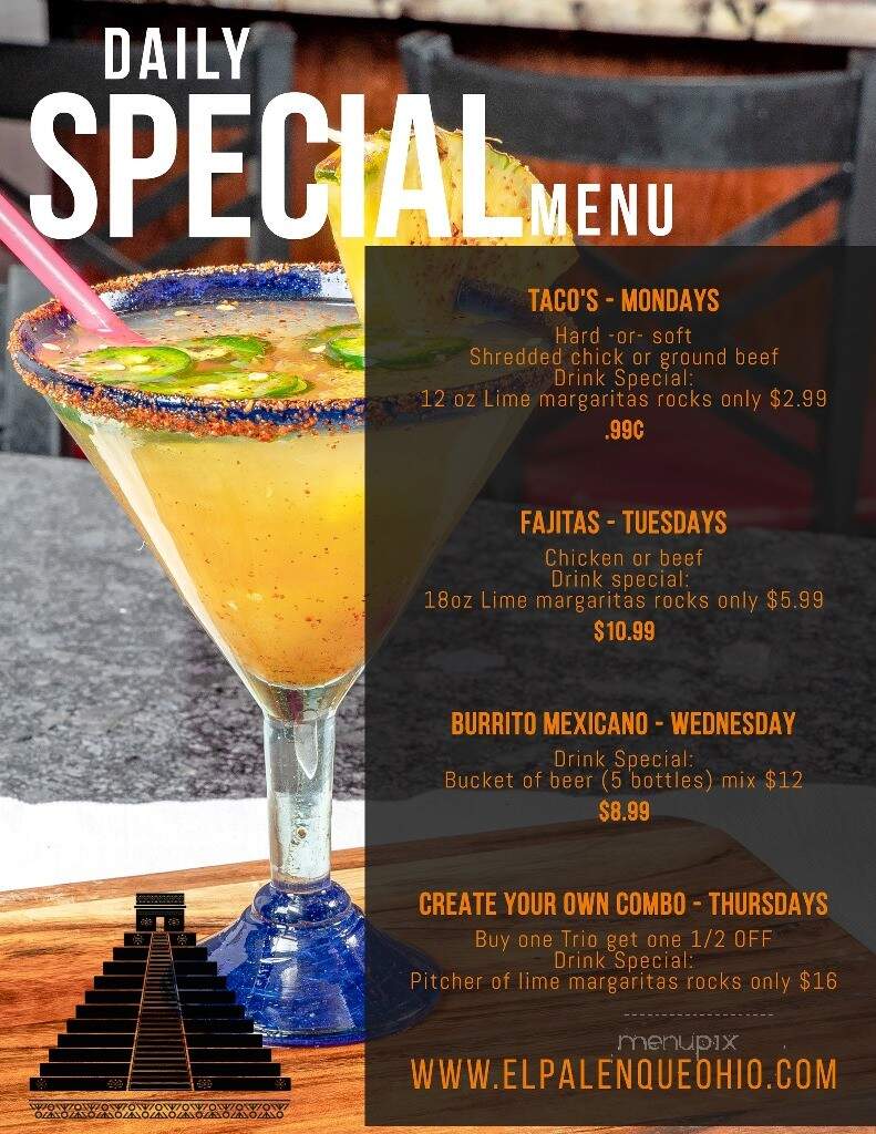 El Palenque - Eastlake, OH menu_pic