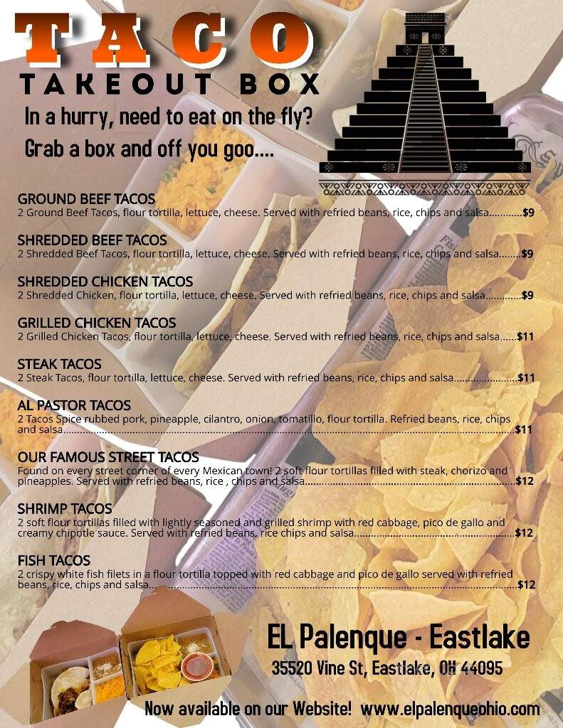 El Palenque - Eastlake, OH menu_pic