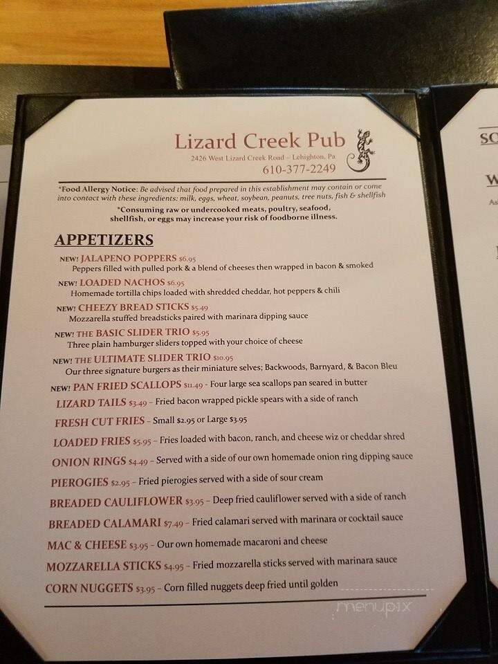 Lizard Creek Tavern - Lehighton, PA