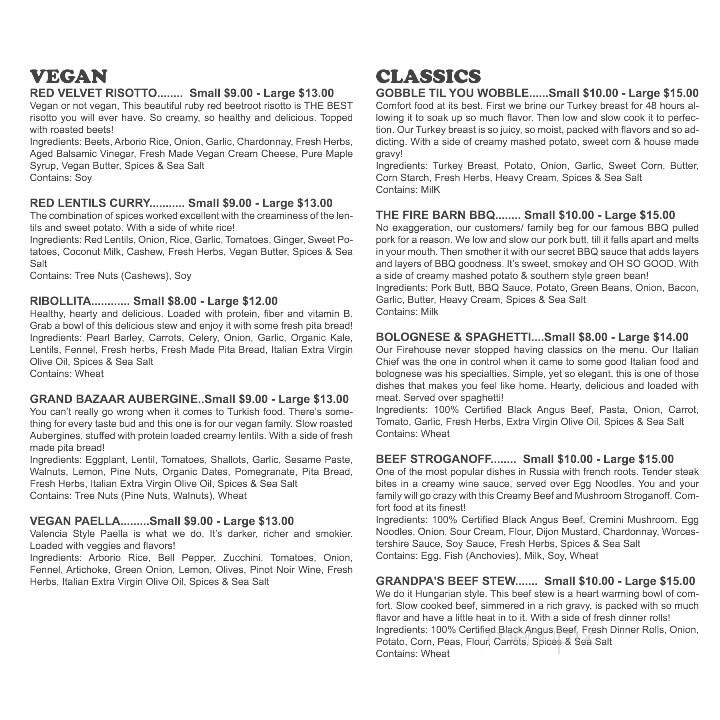 Fire Dept. Meals - Oviedo, FL menu_pic