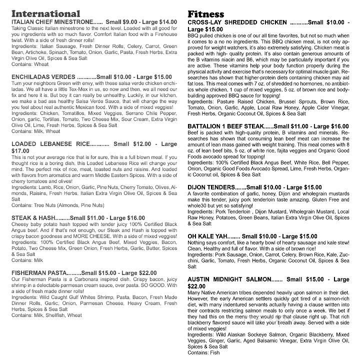 Fire Dept. Meals - Oviedo, FL menu_pic