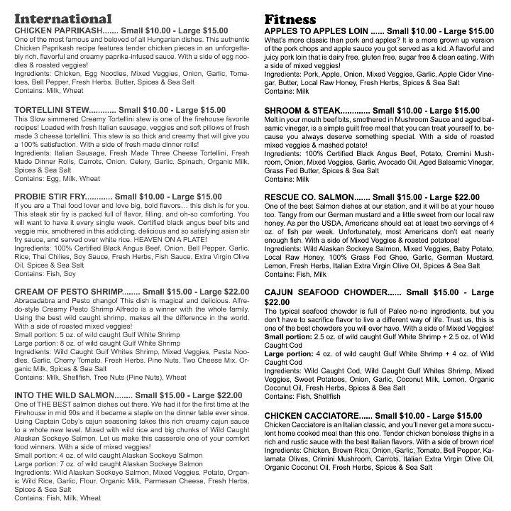 Fire Dept. Meals - Oviedo, FL menu_pic