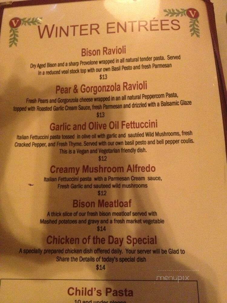 Virginian Restaurant - Buffalo, WY menu_pic