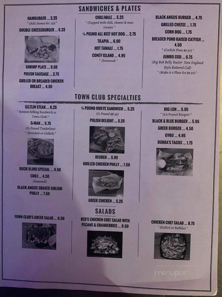 Town Club - Alton, IL menu_pic