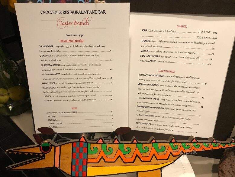 Crocodile Restaurant & Bar (Lemon Tree Inn) - Santa Barbara, CA menu_pic