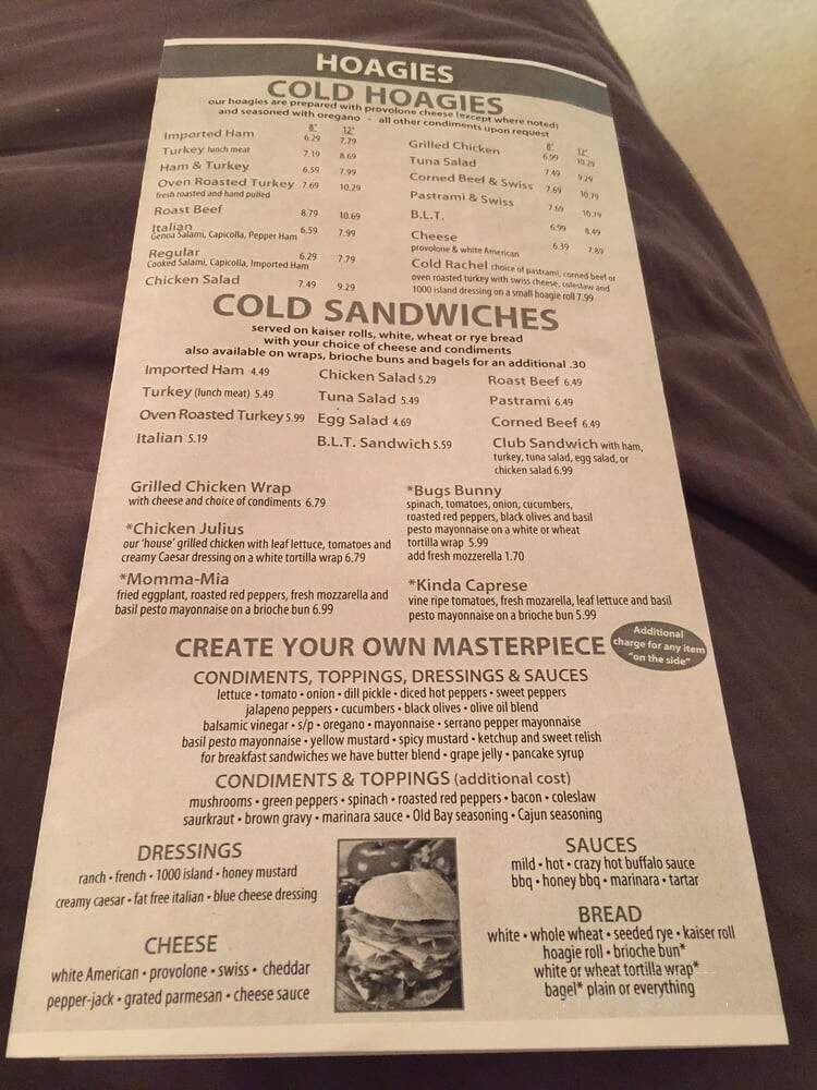 Glasgow Deli - Dover, DE menu_pic