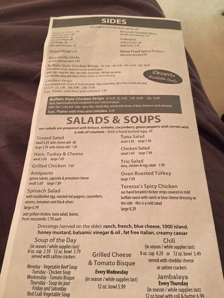Glasgow Deli - Dover, DE menu_pic