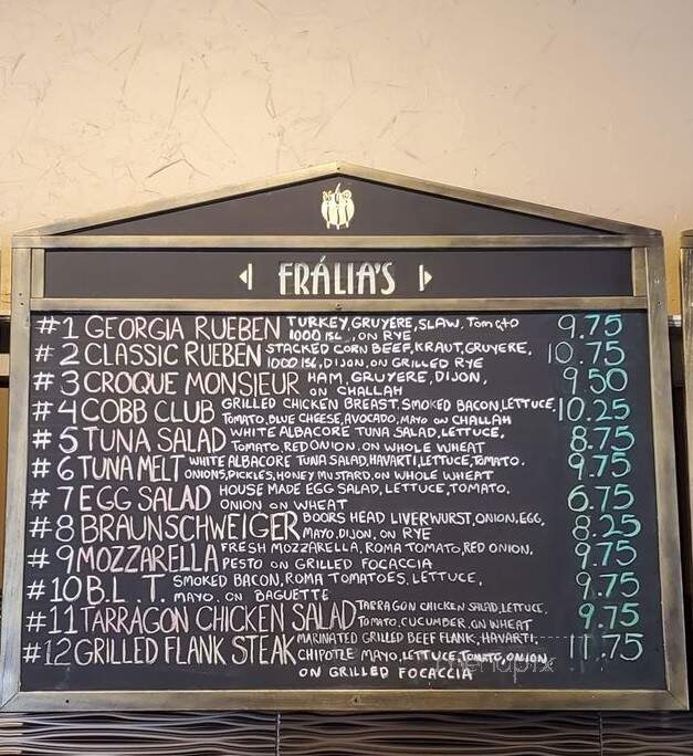 Fralias - Saginaw, MI menu_pic