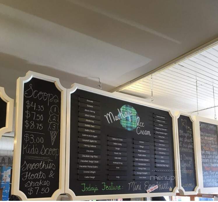 MacKay's Cochrane Ice Cream - Cochrane, AB menu_pic