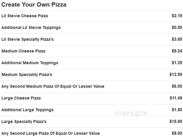 Alley's Pizza - Story City, IA menu_pic