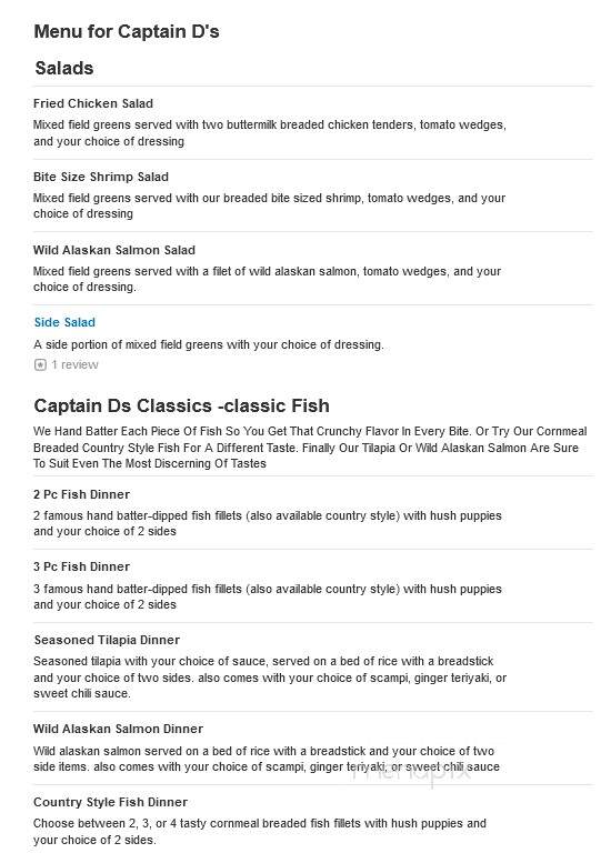Captain D's Seafood - Commerce, GA