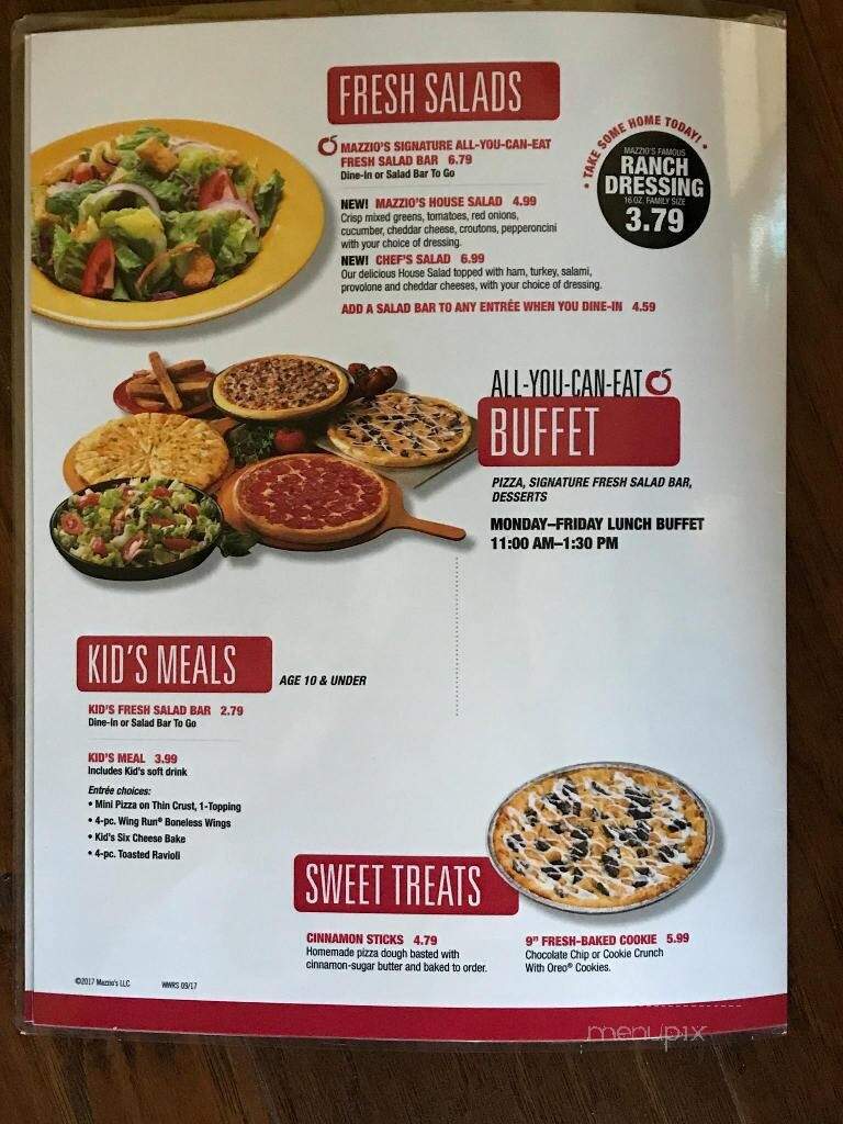 Mazzio's Pizza - Duncan, OK menu_pic