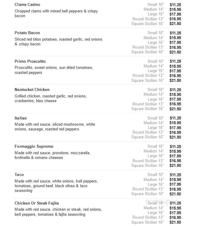 Mom's Bake At Home Pizza - Newtown Square, PA menu_pic