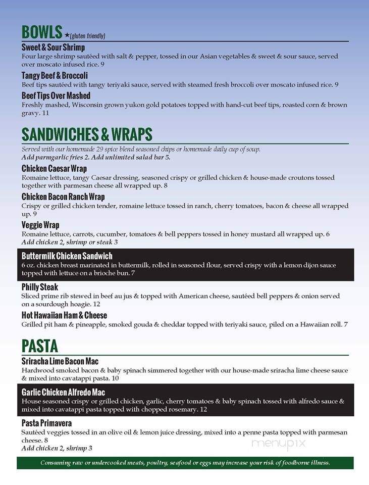 29 Pines Restaurant - Eau Claire, WI menu_pic