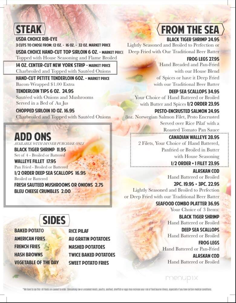 Sparta Club Oasis - Sparta, WI menu_pic