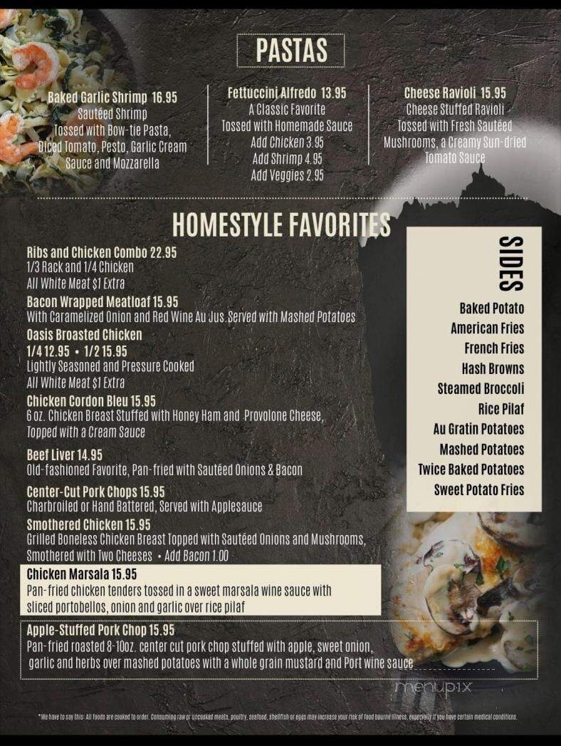 Sparta Club Oasis - Sparta, WI menu_pic