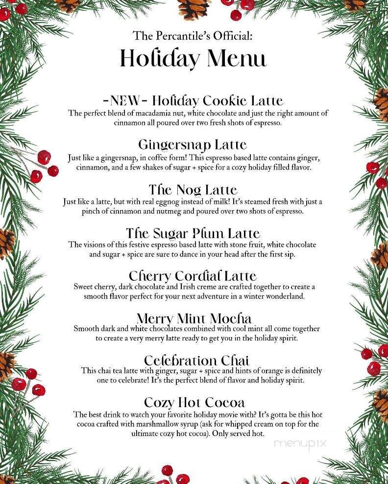 The Percantile and Creamery - Concord, NC menu_pic