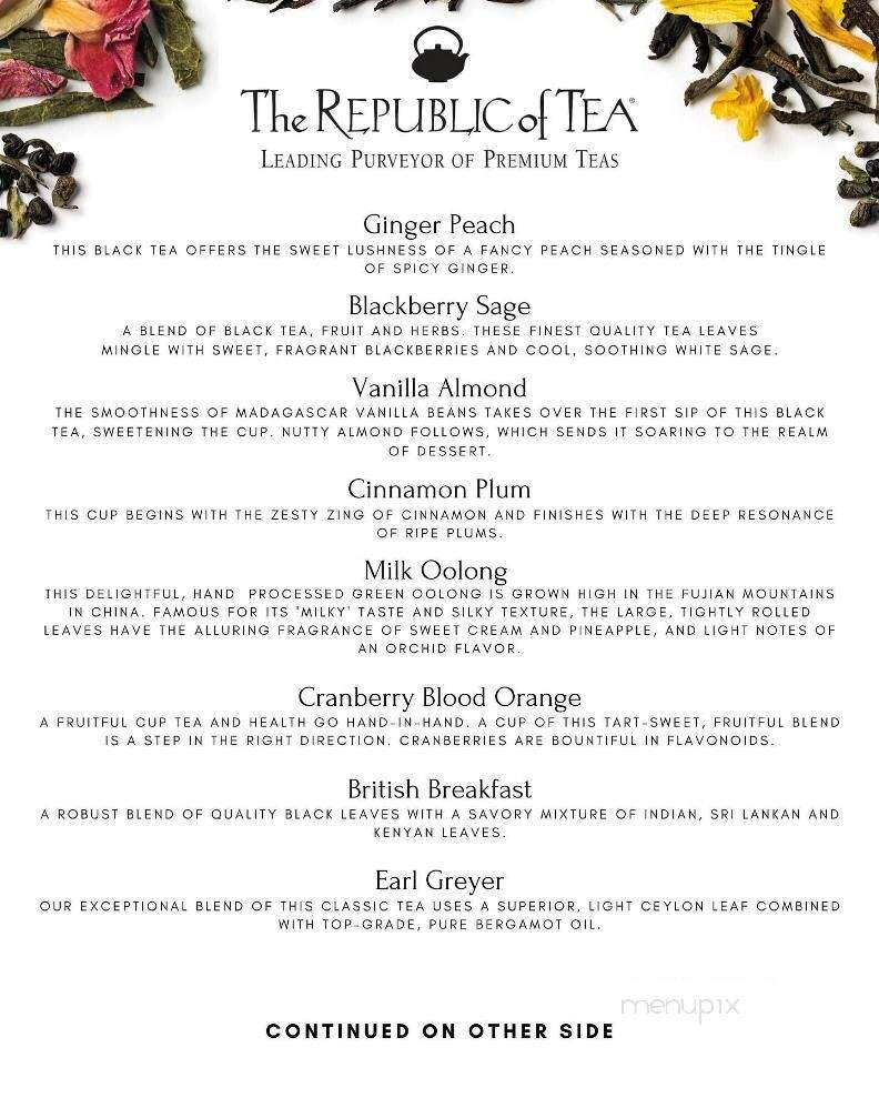 The Percantile and Creamery - Concord, NC menu_pic
