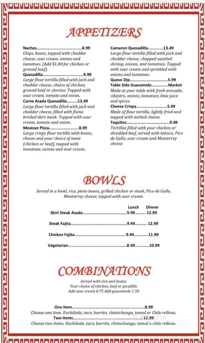 Casa Azteca Mexican Restaurant - Fort Pierce, FL menu_pic