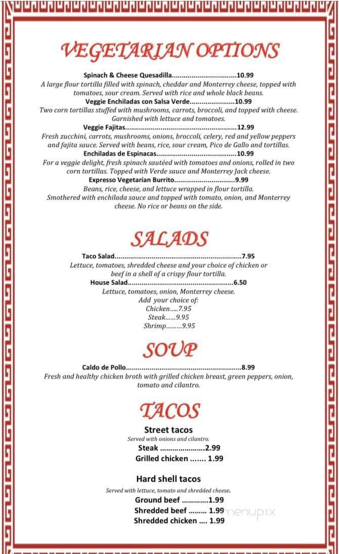 Casa Azteca Mexican Restaurant - Fort Pierce, FL menu_pic