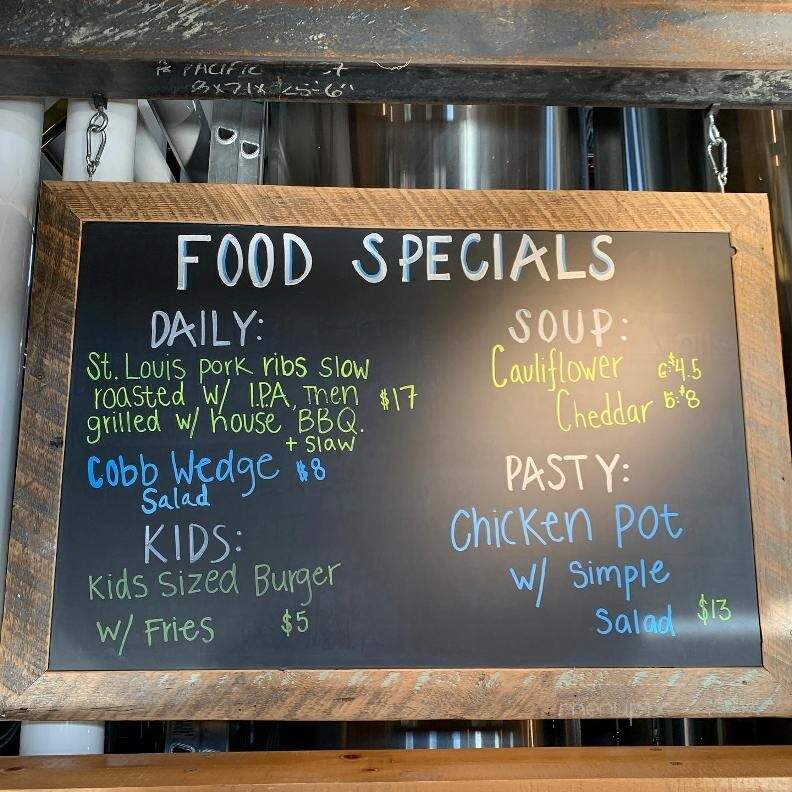 Matchwood Brewing - Sandpoint, ID menu_pic