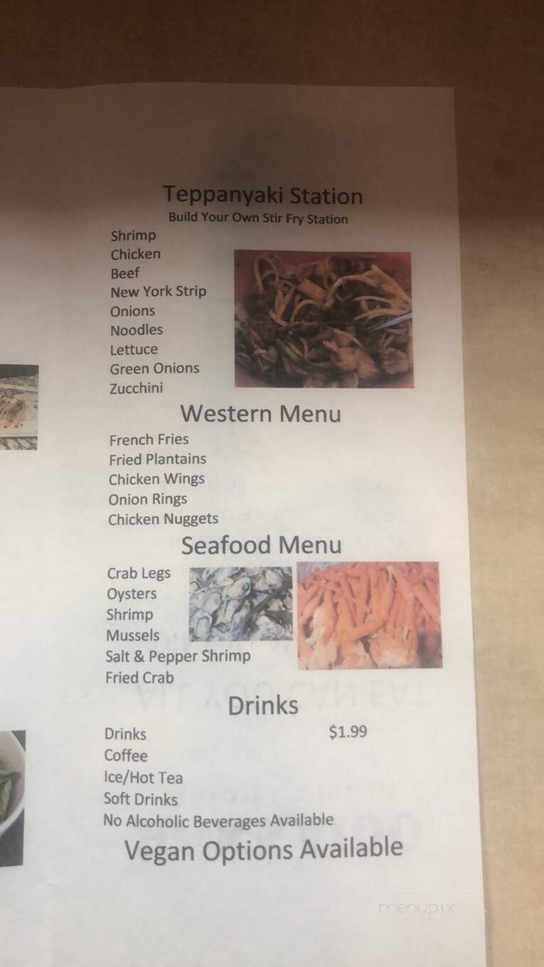 Hokkaido Asian Cuisine - Lake Havasu City, AZ menu_pic