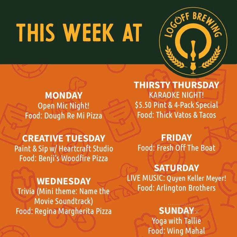 LogOff Brewing - Rancho Cordova, CA menu_pic