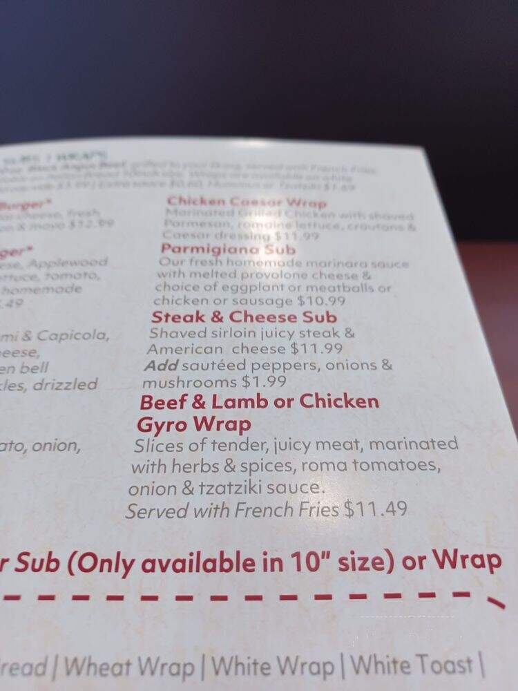 Mediterranean Grill & Pizzeria - Seekonk, MA menu_pic