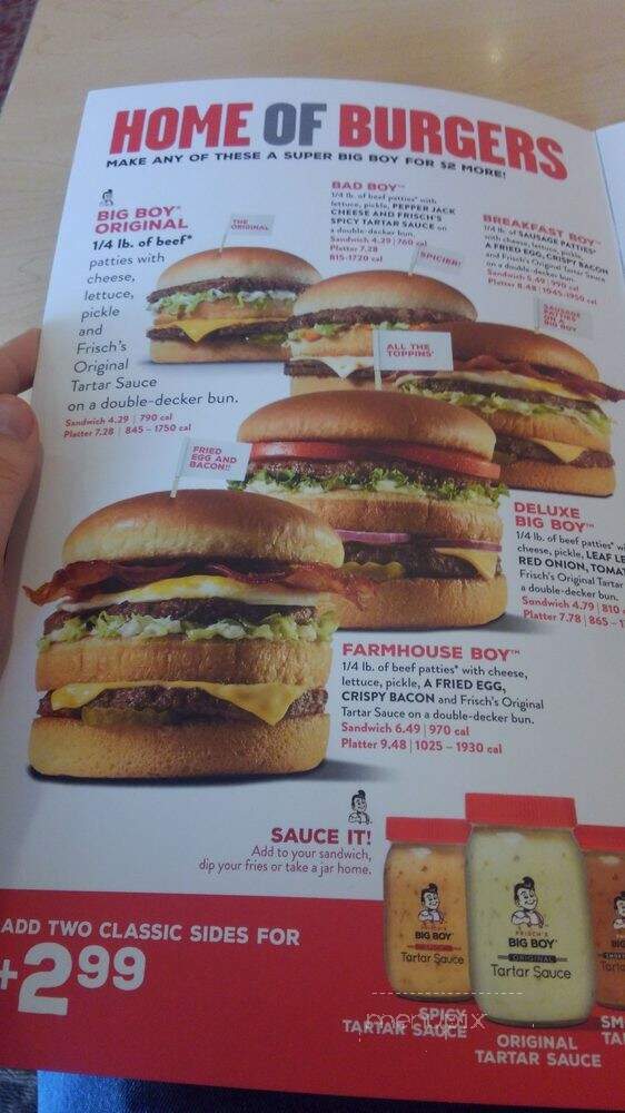 Frisch's Big Boy Restaurant - Lawrenceburg, IN menu_pic