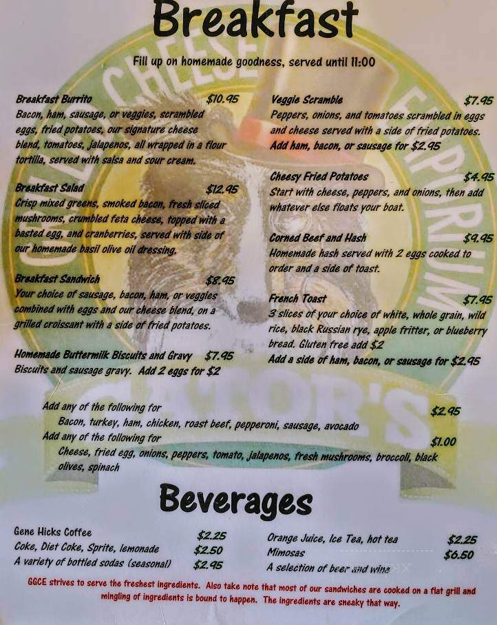 Gator's Grilled Cheese Emporium - Ely, MN menu_pic