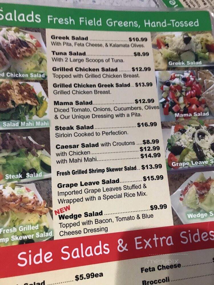 Oasis By The Sea - Hollywood, FL menu_pic