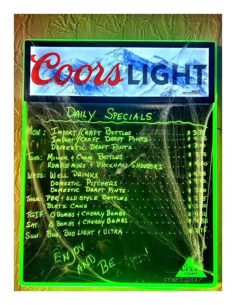 Tom's Place - Lemont, IL menu_pic