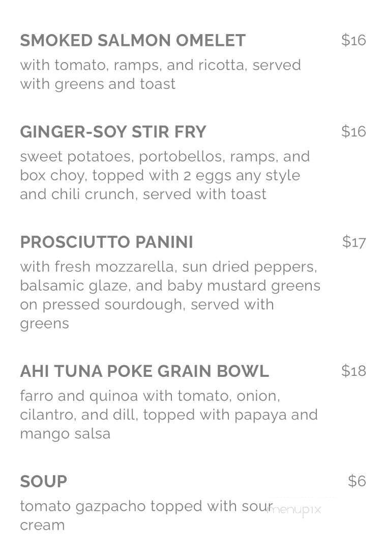Cafe Mio - Gardiner, NY menu_pic
