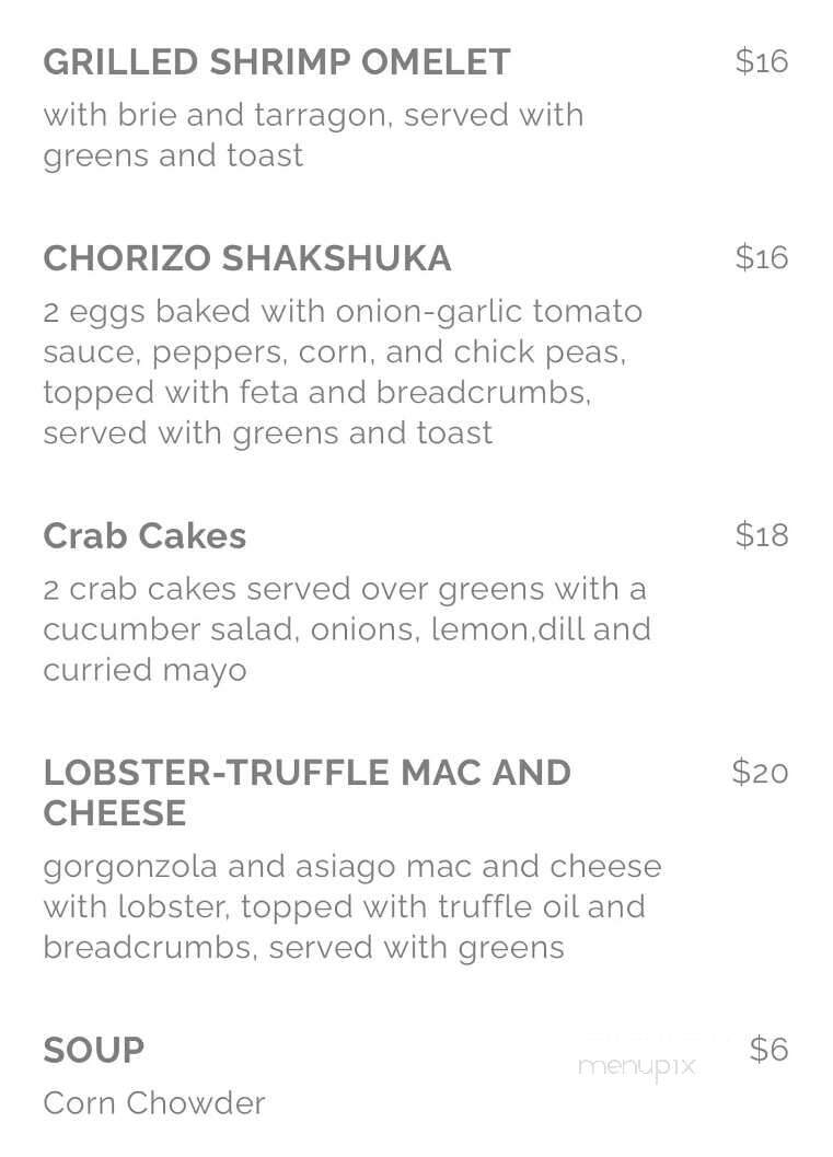 Cafe Mio - Gardiner, NY menu_pic