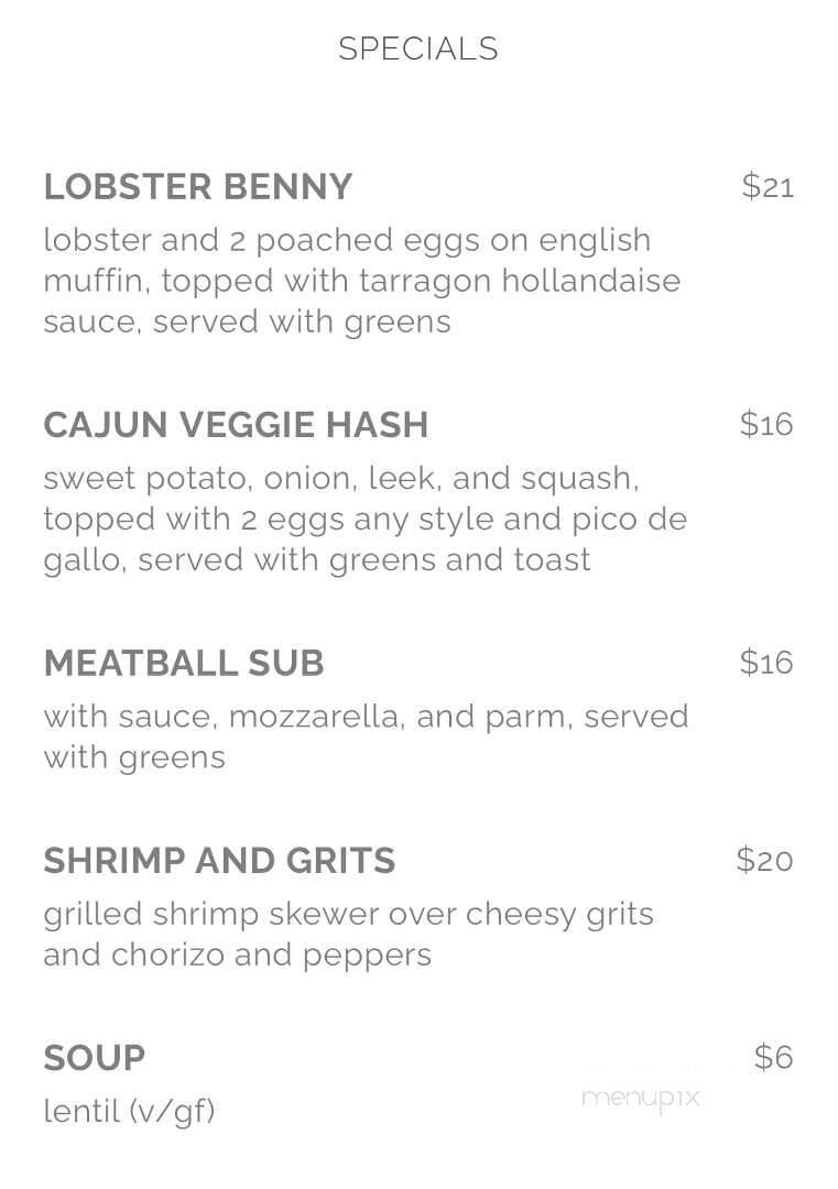 Cafe Mio - Gardiner, NY menu_pic
