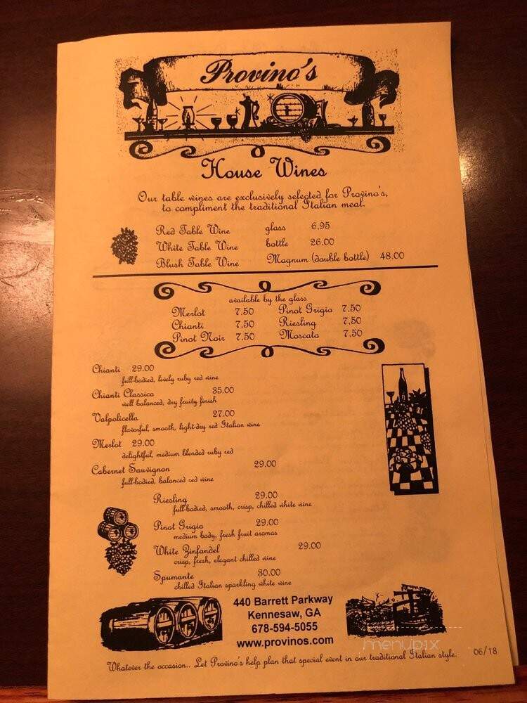 Provino's Italian Restaurant - Kennesaw, GA