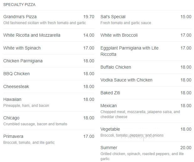 Zia Lisa Italian Restaurant - Edison, NJ menu_pic