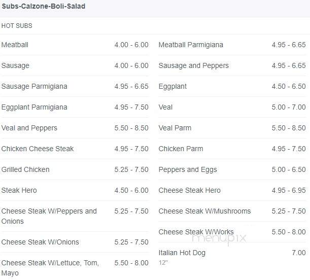 Zia Lisa Italian Restaurant - Edison, NJ menu_pic