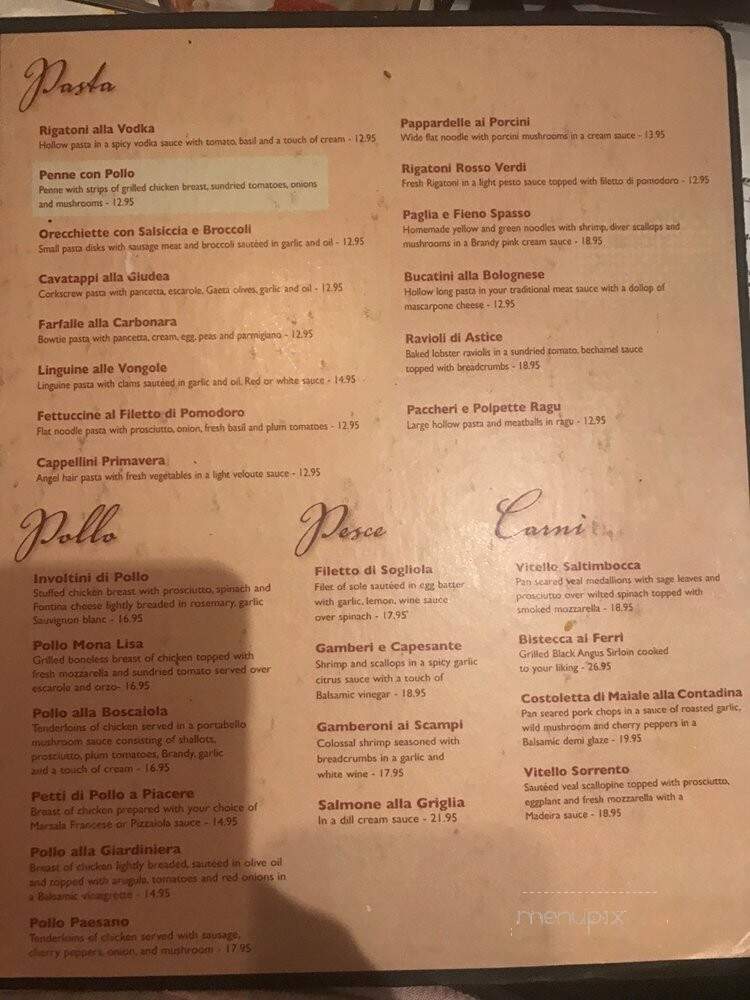 Cafe Bello - Bayonne, NJ menu_pic