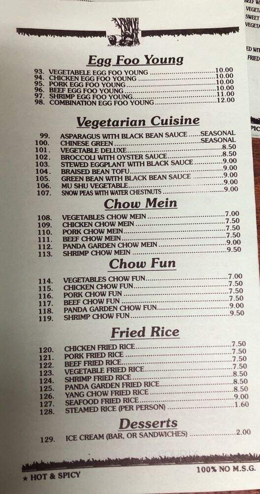 Annie's Panda Garden - Vallejo, CA menu_pic
