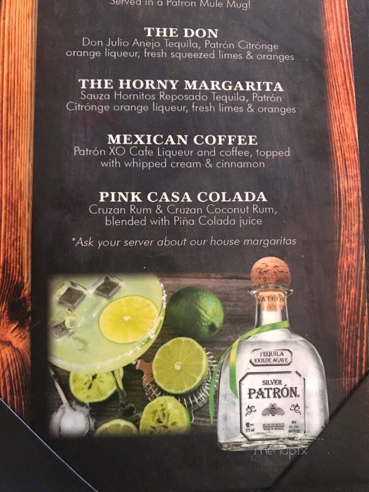 Casa De Soria - Ventura, CA menu_pic