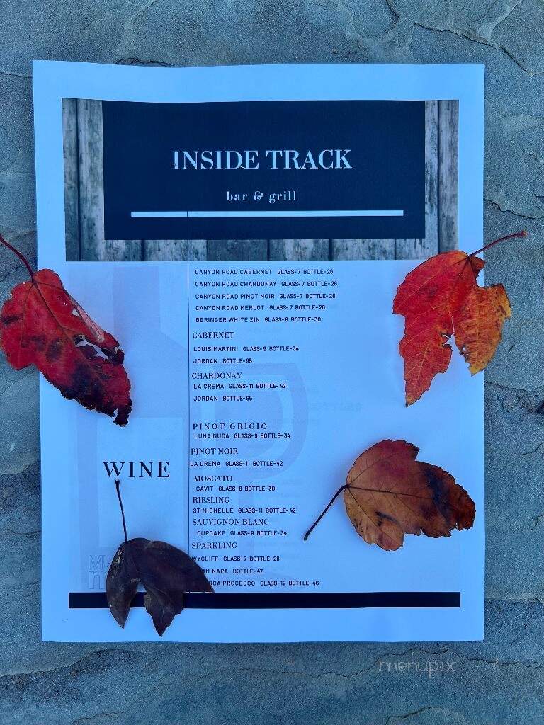 Inside Track Grill & Sports Lounge - Hot Springs National Park, AR menu_pic