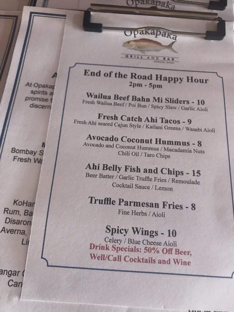 Opakapaka Grill and Bar - Kauai, HI