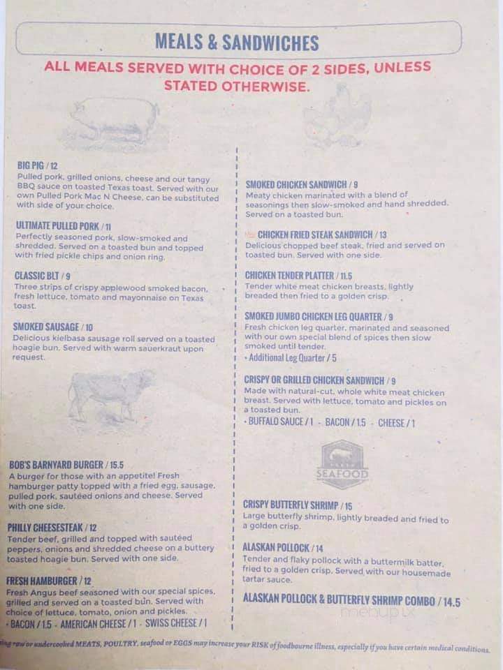 Stewart's Ol Store Smokehouse - Valley Falls, KS menu_pic