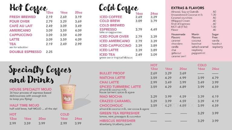 The Pink Bean Coffee - Somerset, MA menu_pic